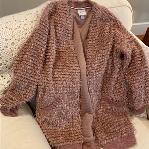 Knox Rose Fuzzy Sweater Cardigan